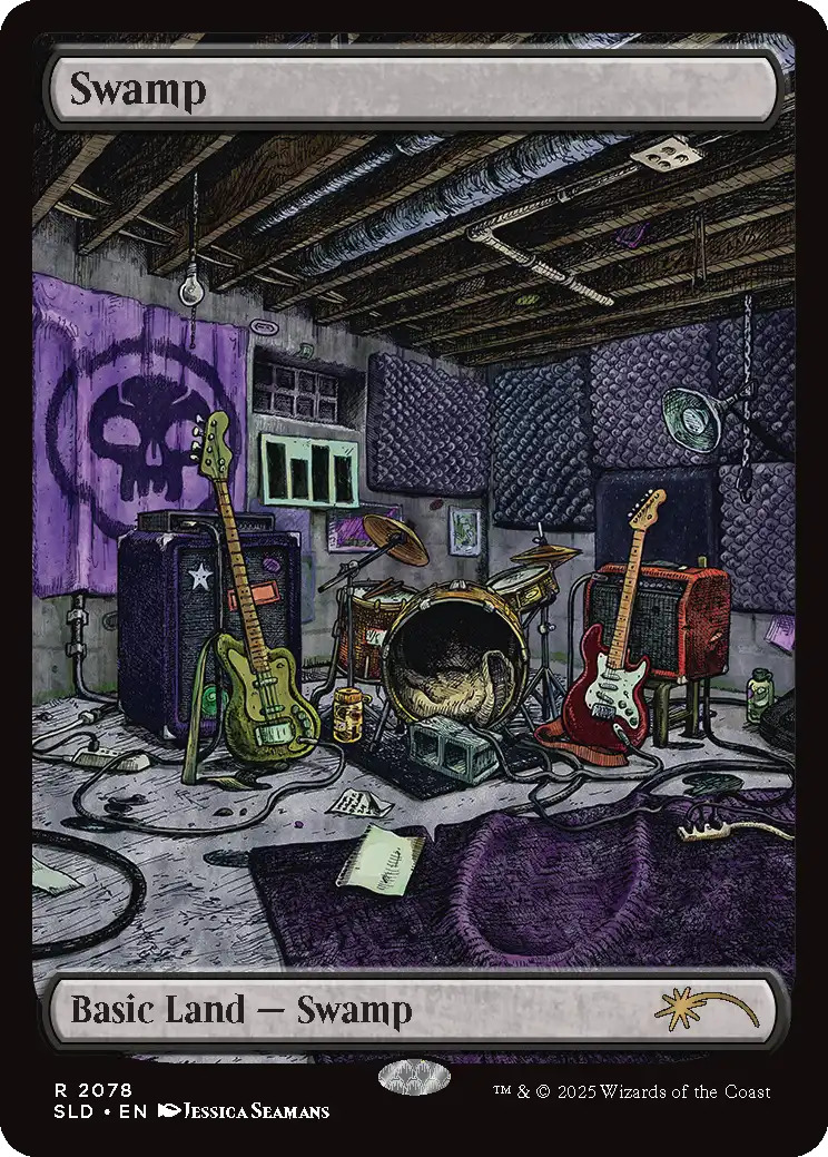 Swamp from Secret Lair x KEXP: Where the Music Matters. Image credit: Wizards of the Coast