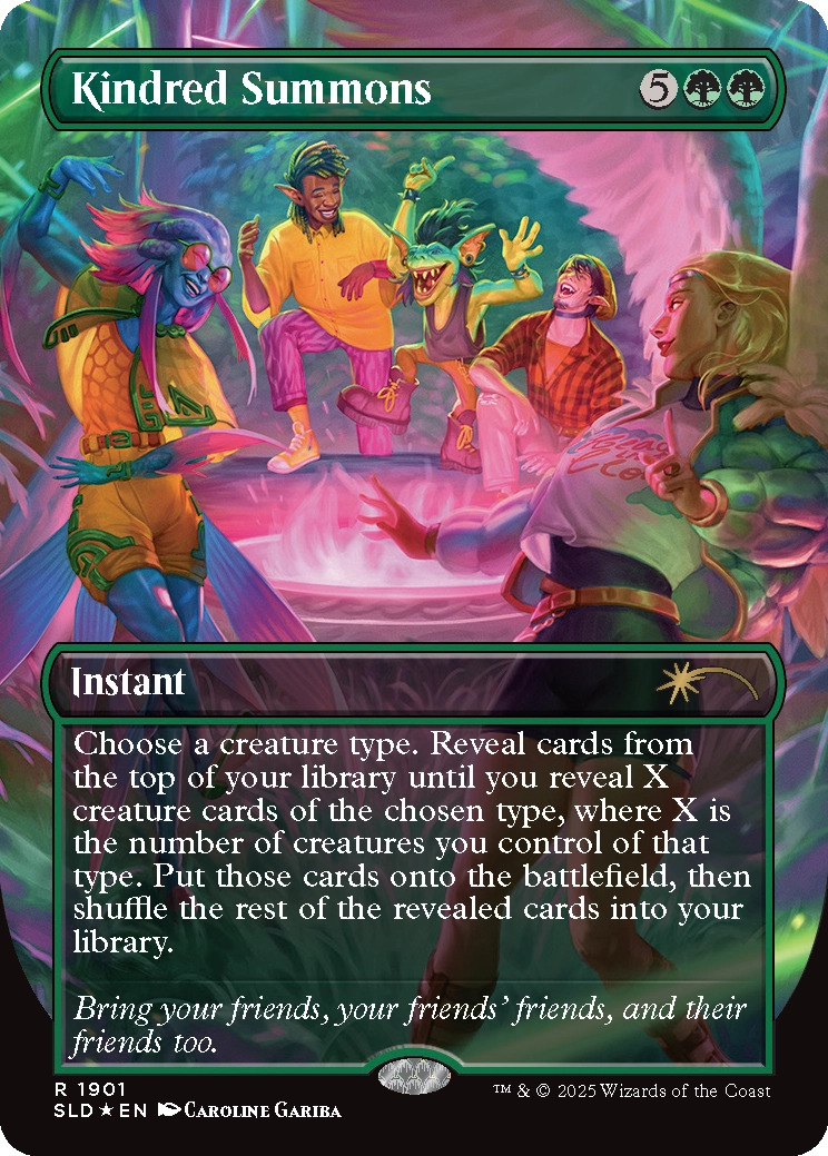 Kindred Summons, from the Everyone's Invited! precon. Image credit: Wizards of the Coast