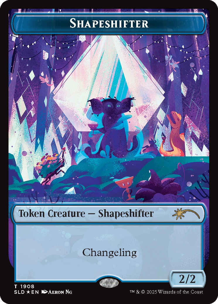The third of four Shapeshifter tokens from Everyone's Invited!. Image credit: Wizards of the Coast