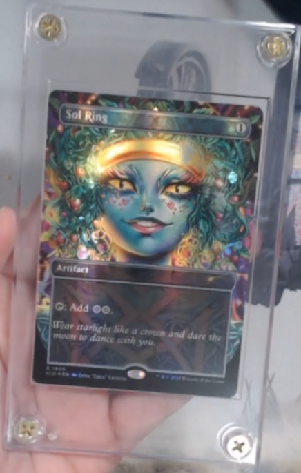 An image of ZBexx's reveal of Sol Ring from the "Everyone's Invited" Secret Lair Commander deck. Image credit: Wizards of the Coast and Zbexx