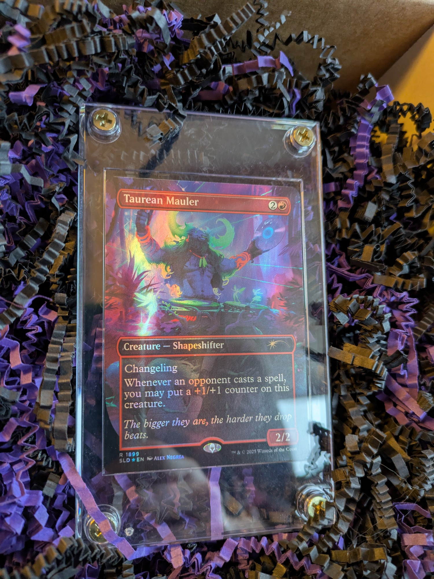 An image of Amazonian's reveal of Taurean Mauler. Image credit: Wizards of the Coast and Amazonian