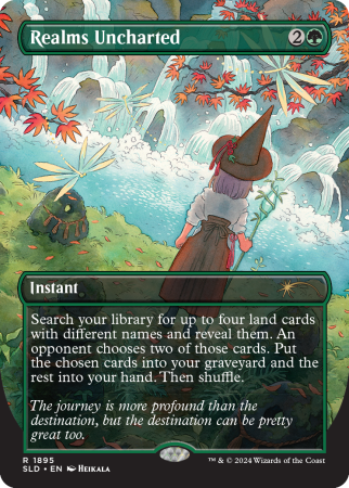 Realms Uncharted, a card from the "Adventures of the Little Witch" drop. <yoastmark class=