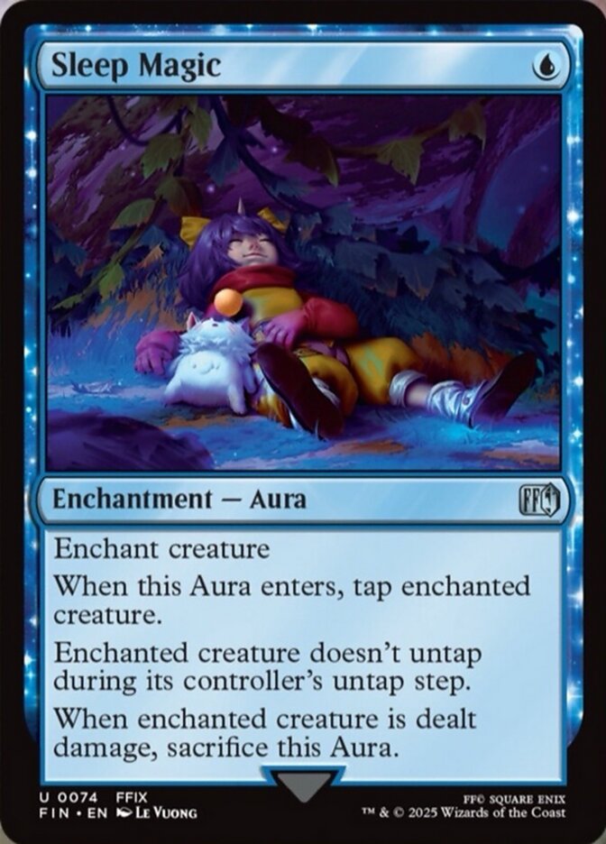 Sleep Magic, a new card from MTGFIN. Previewed on Friday, May 23rd. Image credit: Wizards of the Coast and Square Enix.