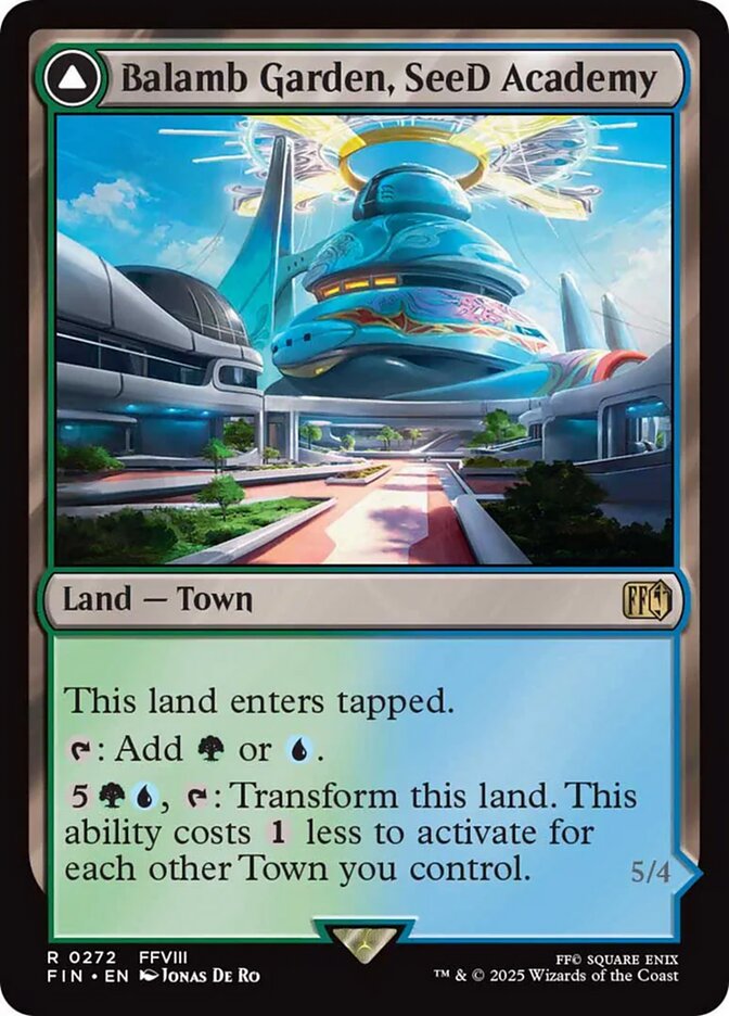 Balamb Garden, SeeD Academy, a new card from MTGFIN. Previewed on Friday, May 23rd. Image credit: Wizards of the Coast and Square Enix.