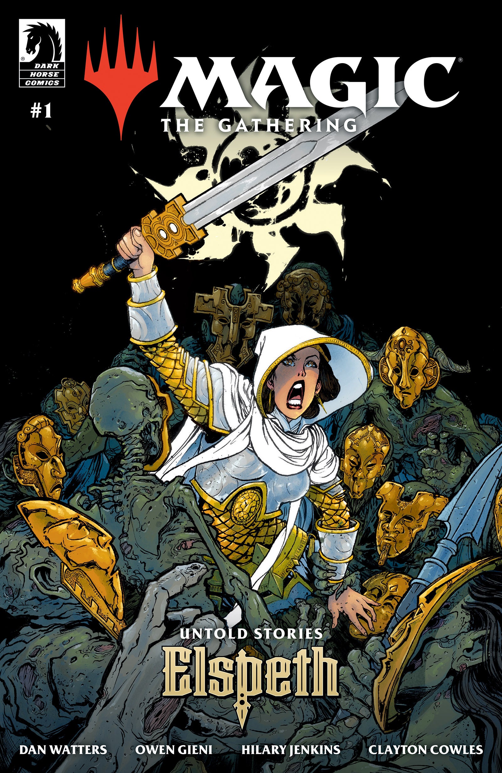 Another of three covers from Untold Stories: Elspeth. Cover illustration by Owen Gieni. Image credit: Wizards of the Coast and Dark Horse