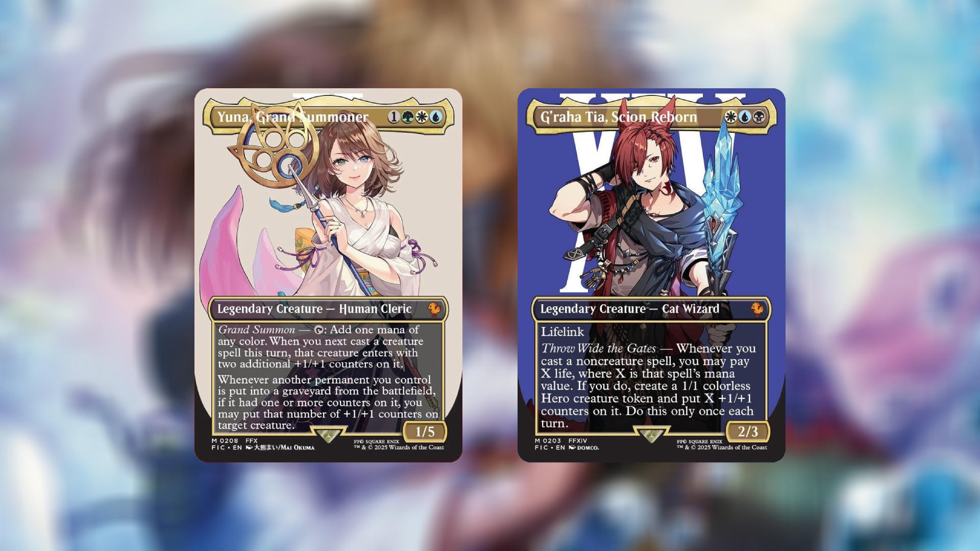 Final Fantasy Precons' Yuna And G'raha Tia Officially Revealed