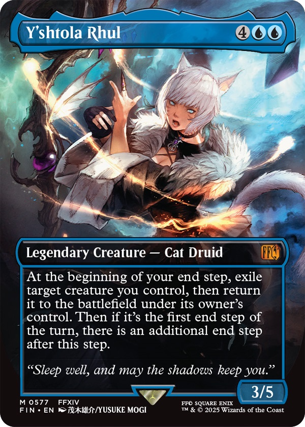 Y'shtola Rhul, a new card from the main set of Final Fantasy. Image credit: Wizards of the Coast and Square Enix
