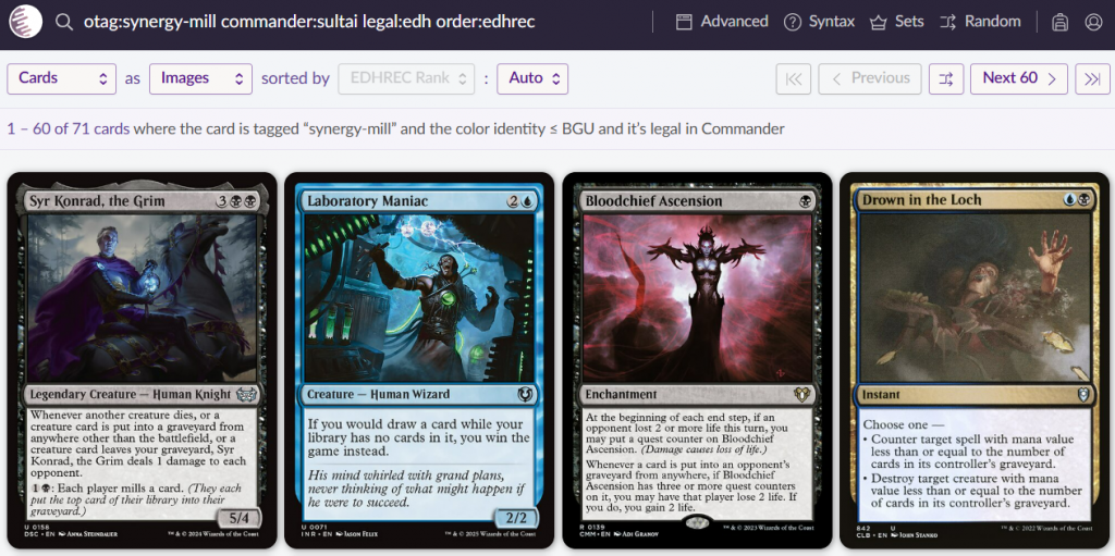 otag:synergy-mill commander:sultai legal:edh order:edhrec