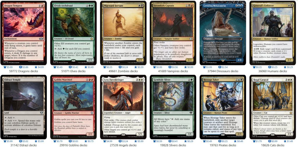 EDHREC creature typal decks