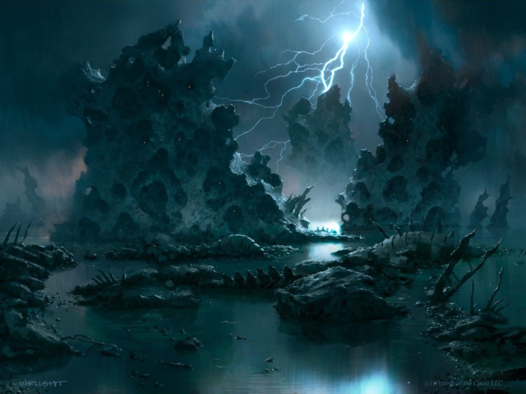 An Island from Time Spiral. Illustrated by Richard Wright, Image credit: Wizards of the Coast