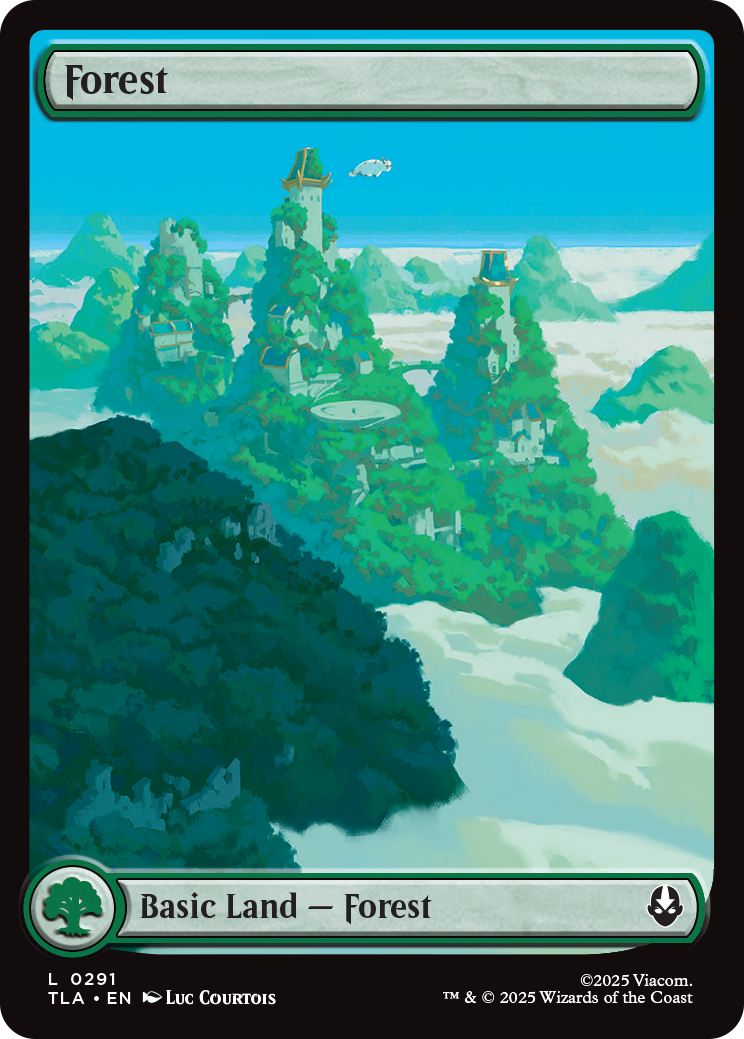 Forest, from the "Appa Lands" treatment. Image credit: Wizards of the Coast and Viacom