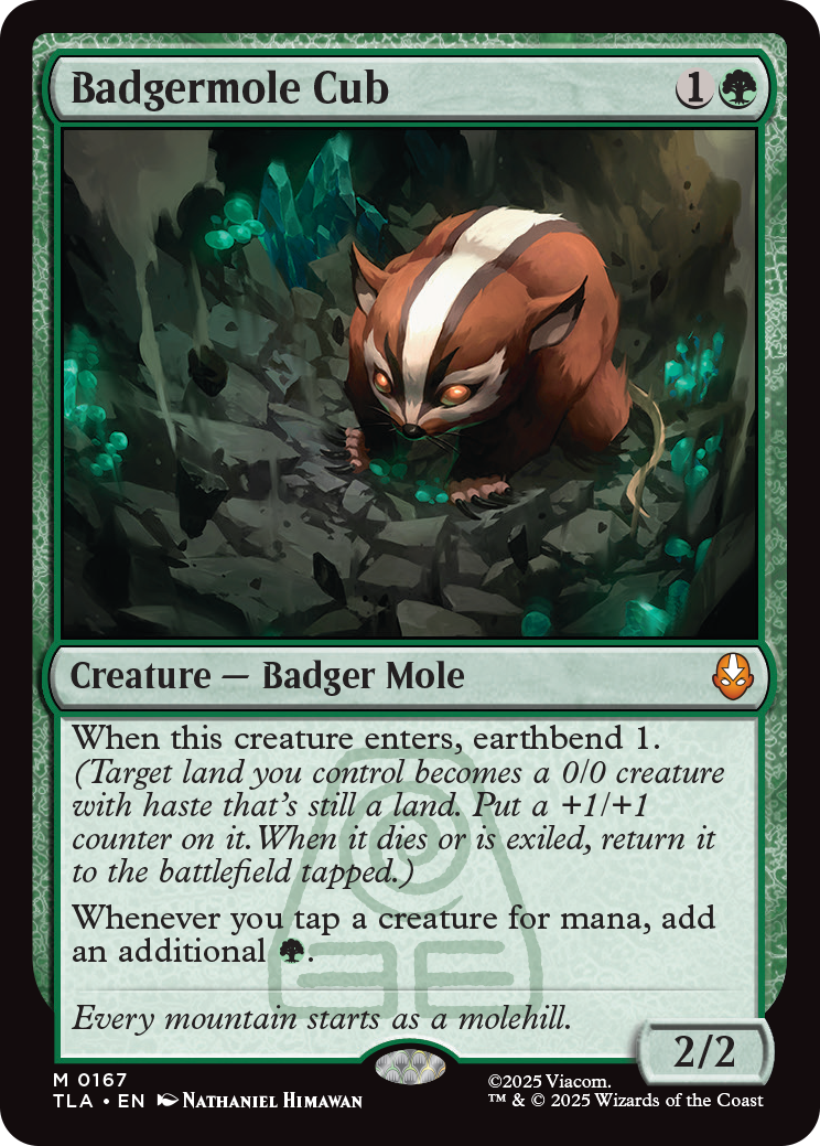 Badgermole Cub. Image credit: Wizards of the Coast and Viacom