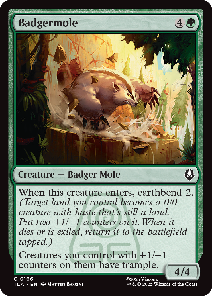 Badgermole. Image credit: Wizards of the Coast and Viacom