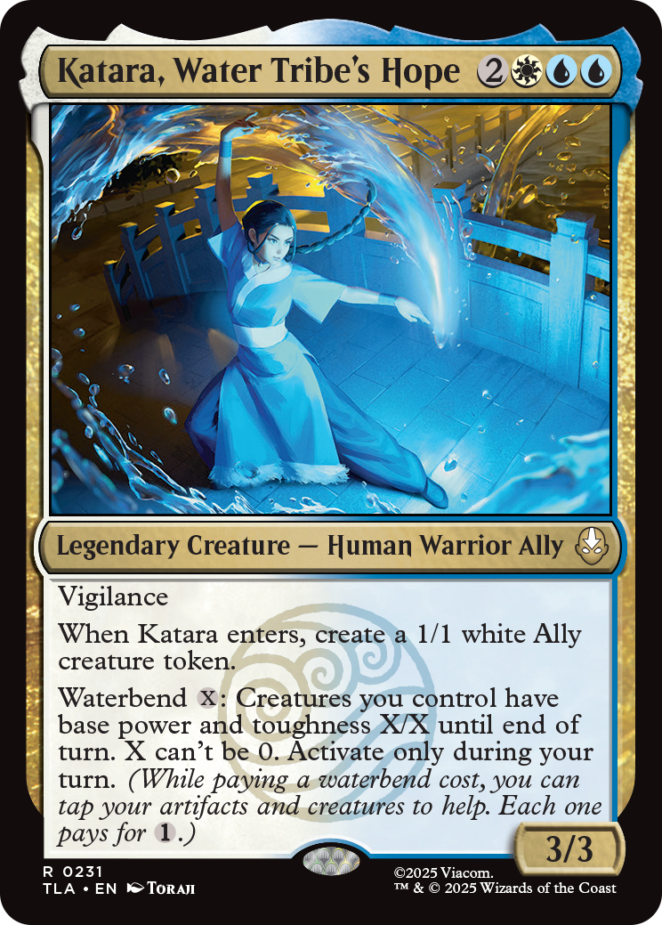 Katara, Water Tribe's Hope. Image credit: Wizards of the Coast and Viacom
