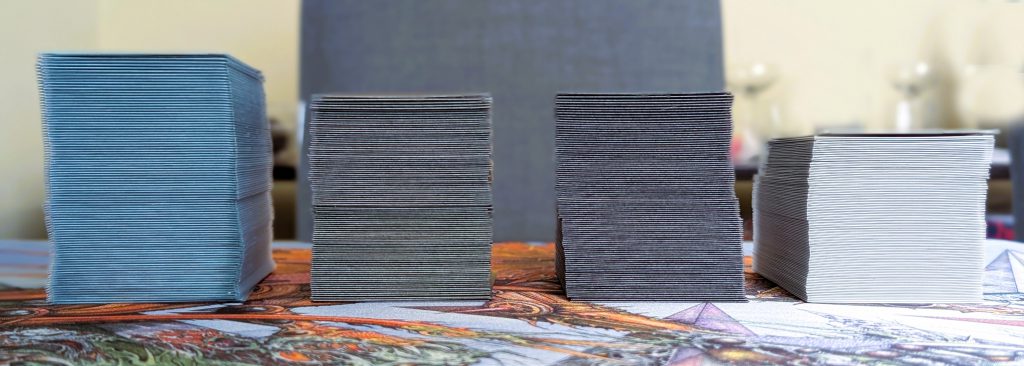 Thickness Comparison of double-sleeved cards