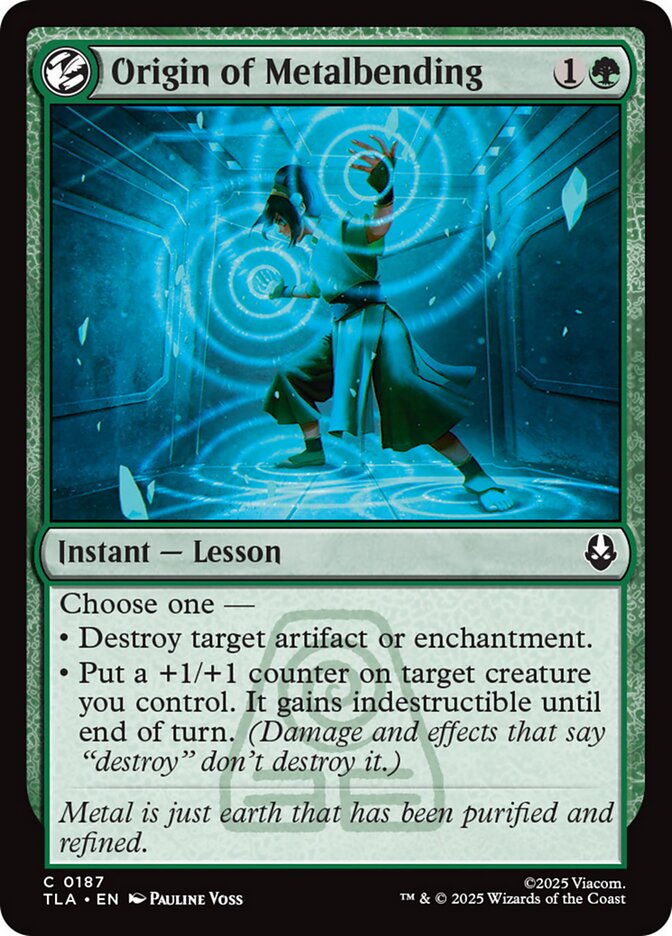 Origin of Metalbending. Image credit: Wizards of the Coast and Viacom