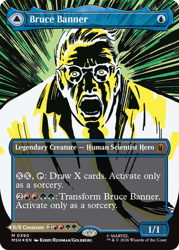 Showcase Bruce Banner. Image credit: Wizards of the Coast and Marvel