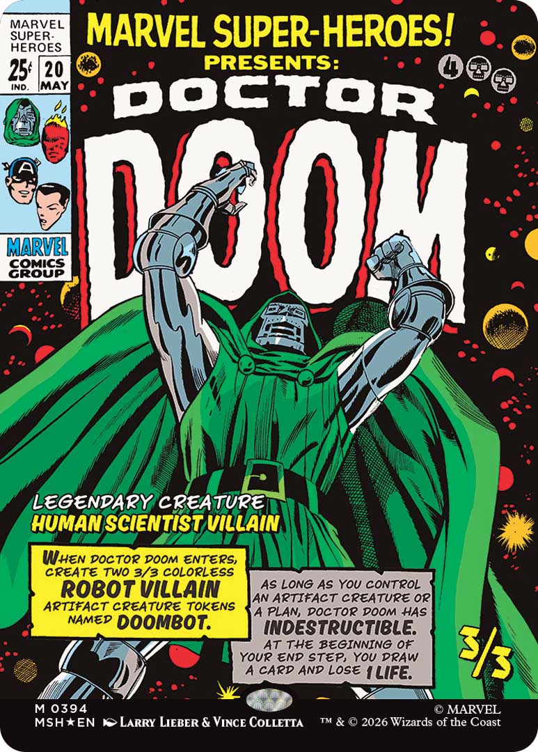 Showcase Doctor Doom. Image credit: Wizards of the Coast and Marvel