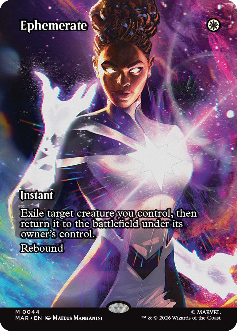 Ephemerate with Monica Rambeau as Captain Marvel. Image credit: Wizards of the Coast and Marvel