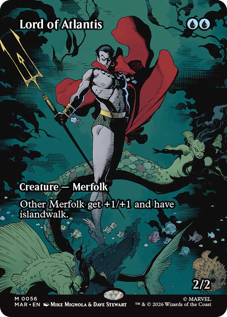 Namor as Lord of Atlantis. Image credit: Wizards of the Coast and Marvel