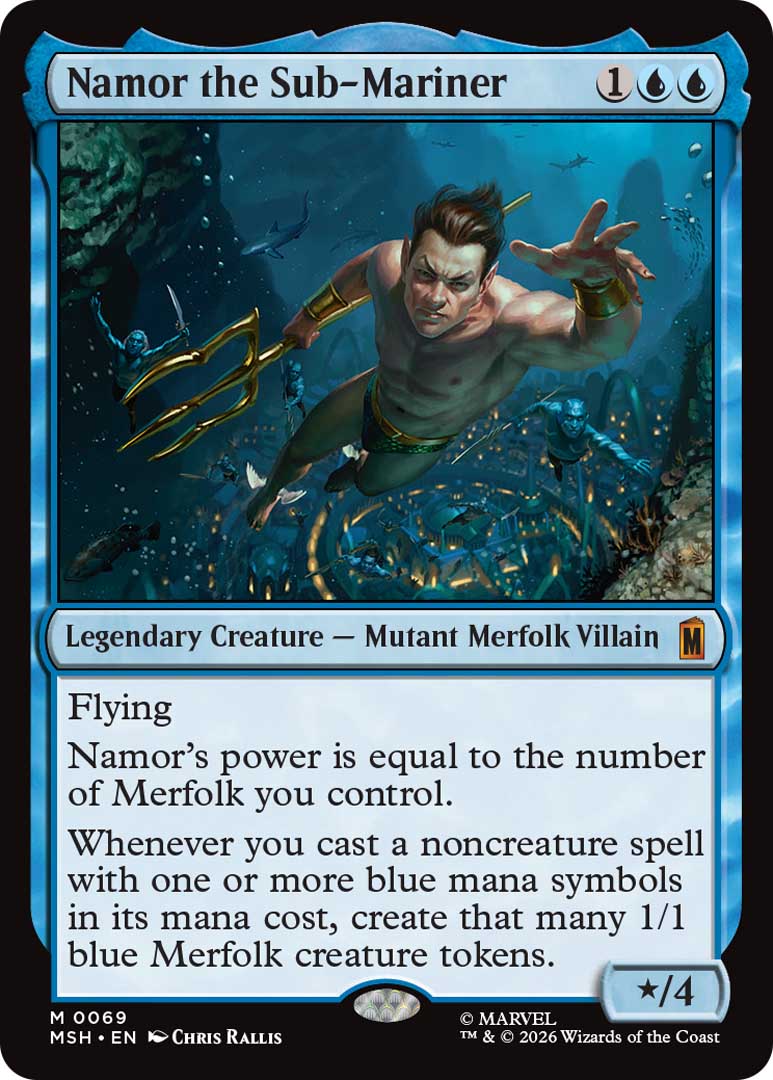 Namor the Sub-Mariner. Image credit: Wizards of the Coast