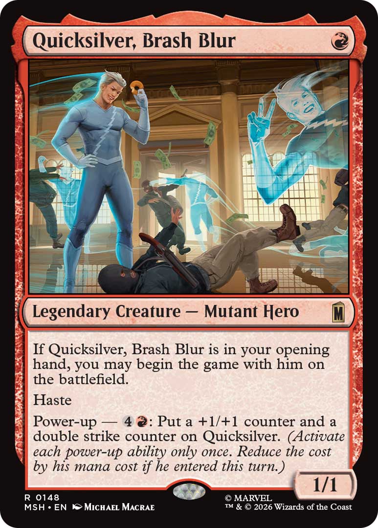 Quicksilver, Brash Blur. Image credit: Wizards of the Coast