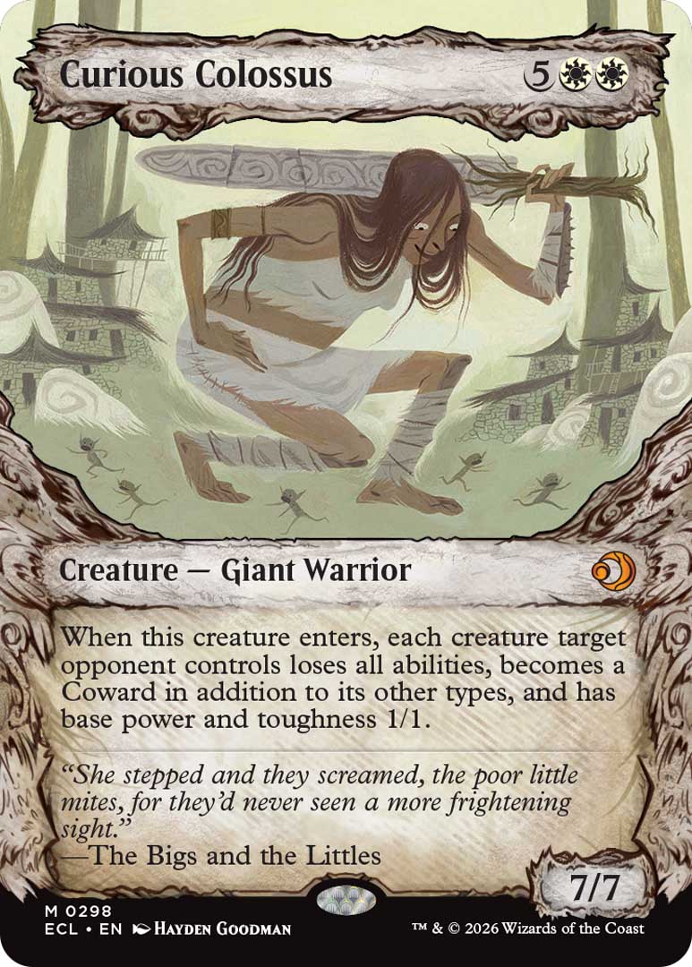 Showcase Curious Colossus. Image credit: Wizards of the Coast