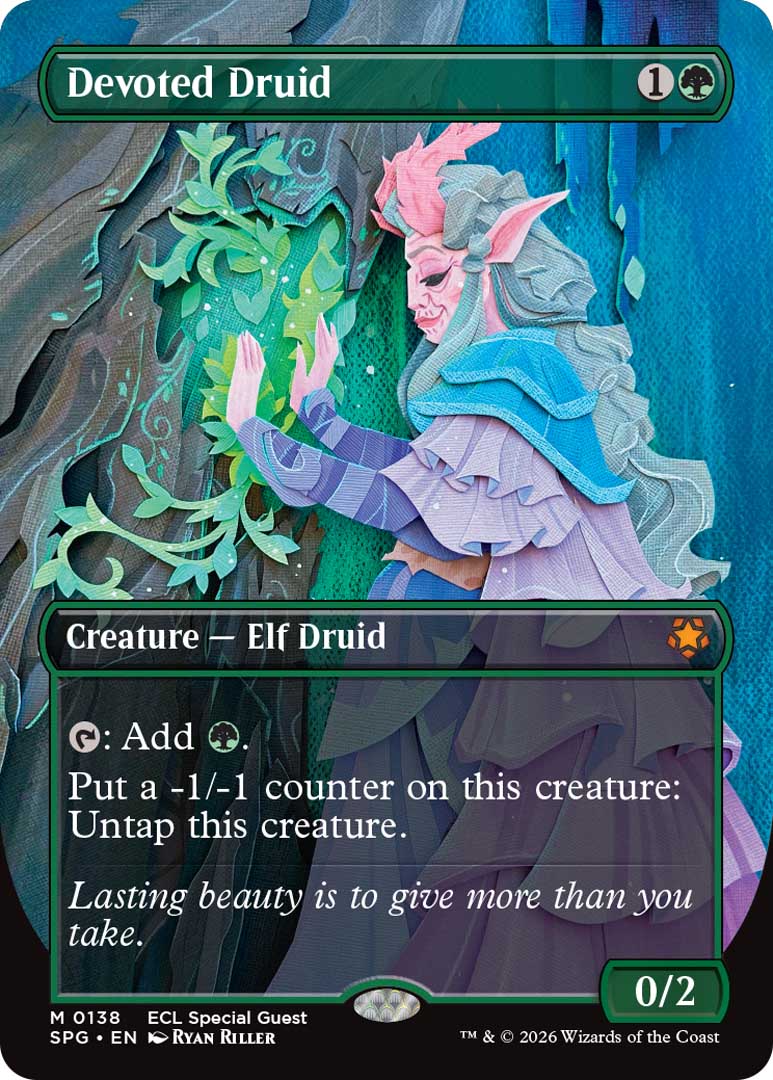 Devoted Druid Special Guest card. Image credit: Wizards of the Coast