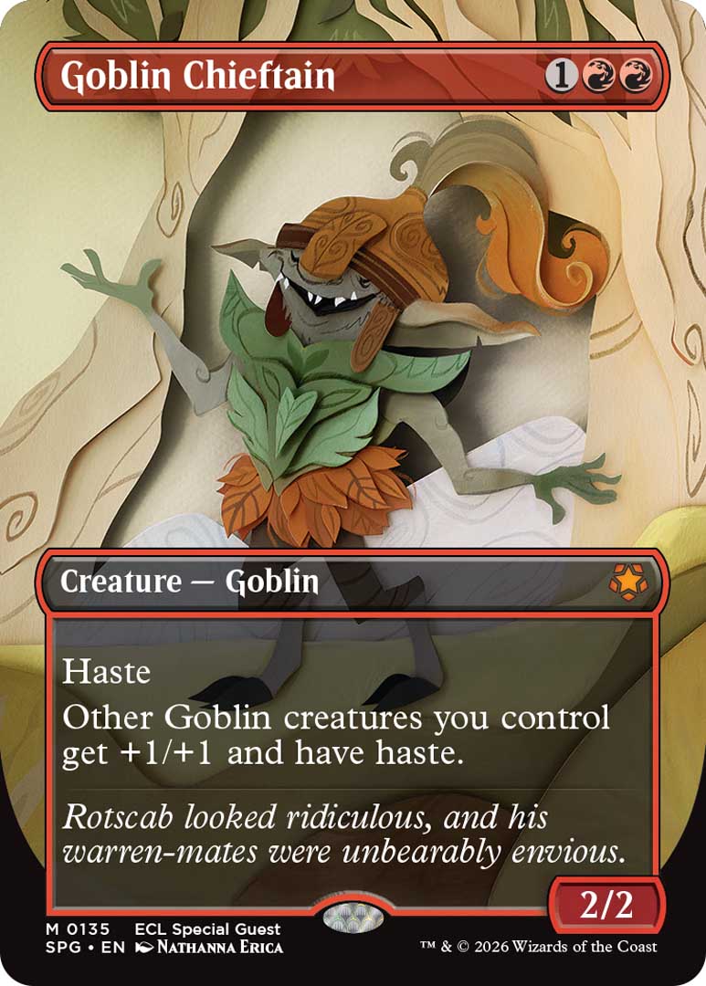Goblin Chieftain Special Guest card. Image credit: Wizards of the Coast