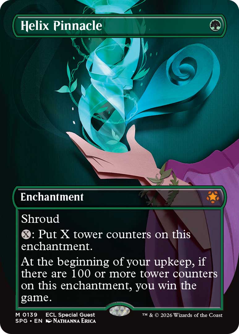Helix Pinnacle Special Guest card. Image credit: Wizards of the Coast