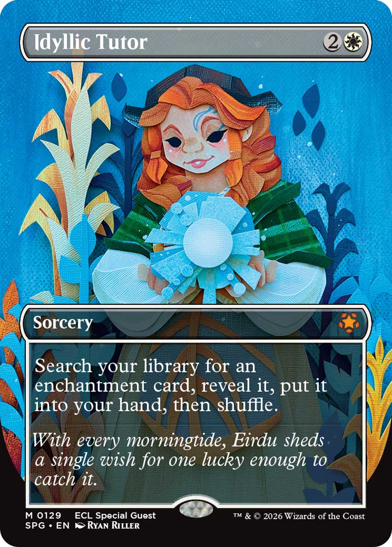 Idyllic Tutor Special Guest card. Image credit: Wizards of the Coast