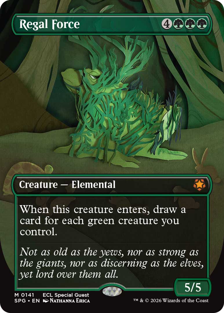 Regal Force Special Guest card. Image credit: Wizards of the Coast